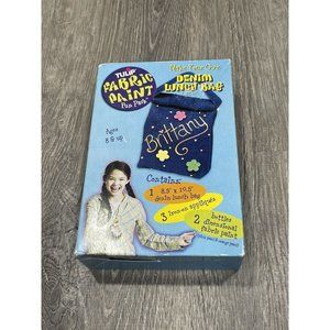 Vintage New Tulip Fabric Paint Denim Lunch Bag Kit B43
